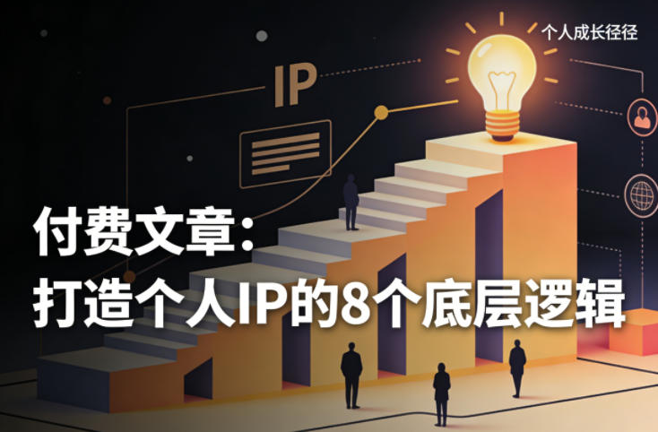 付费文章:打造个人IP的8个底层逻辑