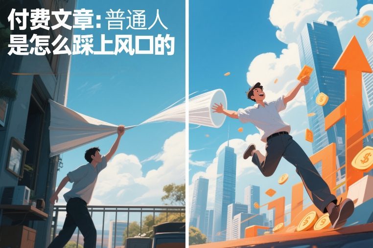 付费文章:普通人是怎么踩上风口的