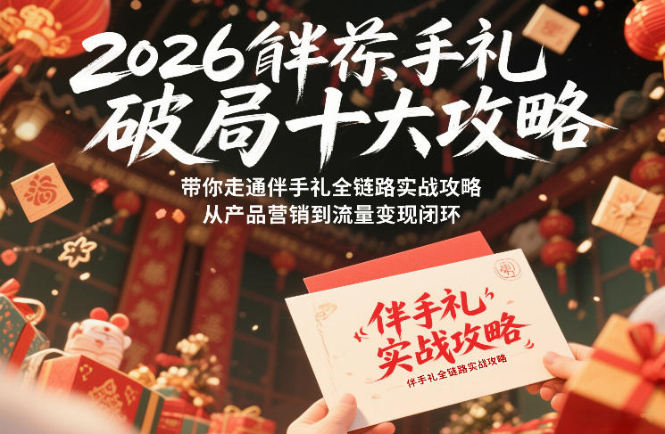 2026伴手礼破局十大攻略,带你走通伴手礼全链路实战攻略,从产品营销到流量变现闭环