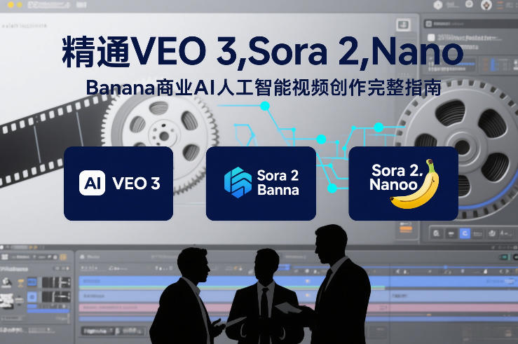 精通VEO 3，Sora 2，Nano Banana商业AI人工智能视频创作完整指南