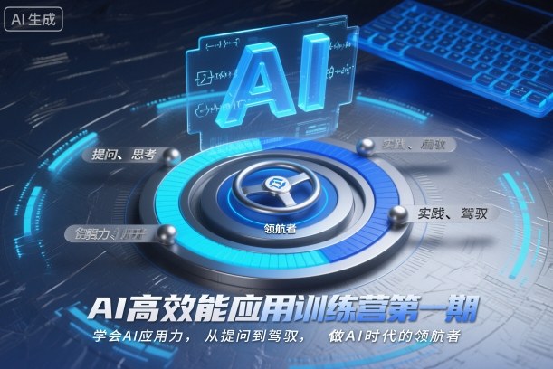 AI高效能应用训练营第一期,学会AI应用力,从提问到驾驭,做AI时代的领航者(更新)