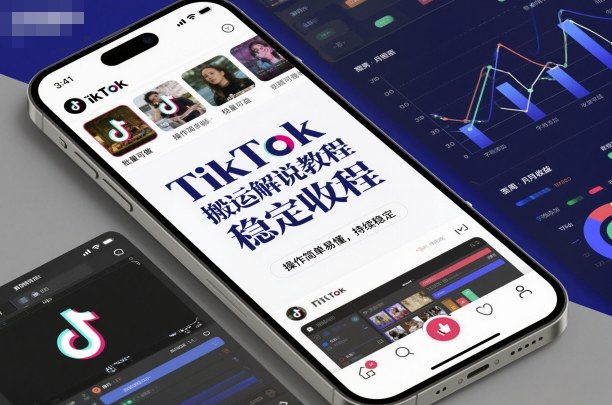 TikTok搬运解说教程，稳定收益，操作简单易懂，批量可做，持续稳定