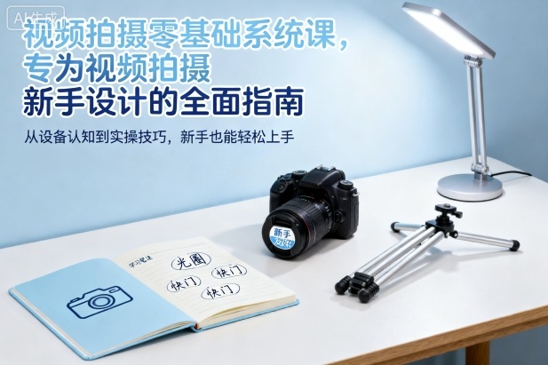 视频拍摄零基础系统课,专为视频拍摄新手设计的全面指南