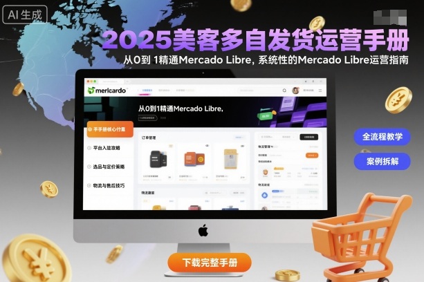 2025美客多自发货运营手册:从0到1精通Mercado Libre,系统性的Mercado Libre运营指南