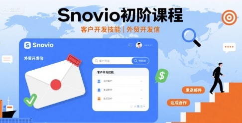 Snovio初阶课程,客户开发技能,外贸开发信