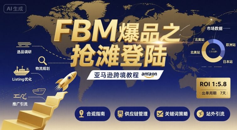 FBM爆品之抢滩登陆-亚马逊跨境教程