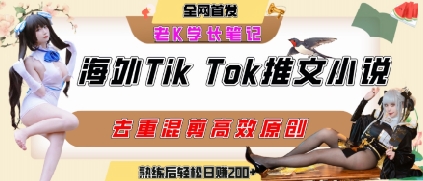 海外tiktok小说推文暴力项目,高停留率,高转化率,上手后一天搞顿饭钱不是问题