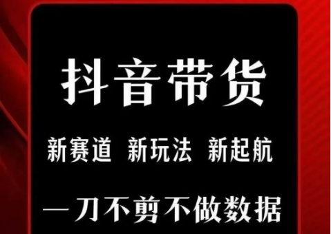 抖音短视频一刀不剪带货，不剪辑，不直播，每天发个视频，等着出单获取带货佣金