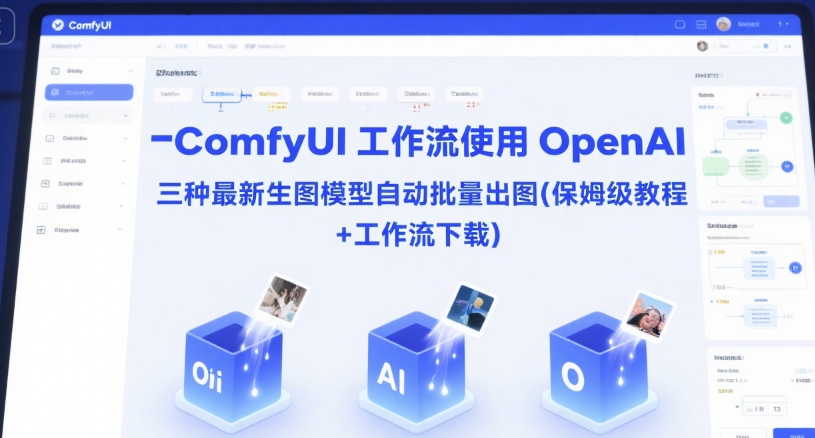 ComfyUI 工作流使用 OpenAI 三种最新生图模型自动批量出图(保姆级教程+工作流下载)