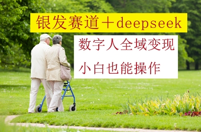 银发赛道+deepseek数字人全域变现，小白也能操作