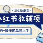 小红书教辅项目2023最新版：收益上限高（月入2W+操作简单易上手）