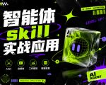 智能体skill实战应用，为寻求利用智能体进行工作提效的人打造，案例演示，纯实战课