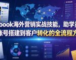 Facebook海外营销实战技能，助学员掌握从账号搭建到客户转化的全流程方法