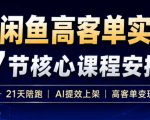 AI+闲鱼高客单实战营，AI提效上架，高客单变现，一台电脑，一部手机，零囤货，15天卖了14W+