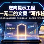 逆向提示工程教您突破AI常规限制，写出独具魅力独一无二的文案，引人注目的写作秘诀【原创双语字幕】
