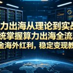 算力出海从理论到实战，系统掌握算力出海全流程，掘金海外红利，稳定变现教程