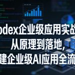Codex企业级应用实战：从原理到落地，构建企业级AI应用全流程（更新）