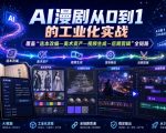 AI漫剧从0到1的工业化实战，覆盖“选本改编—美术资产—视频生成—后期剪辑”全链路（更新6月）