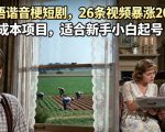 AI做英语谐音梗短剧，26条视频暴涨20W粉丝，0成本项目，适合新手小白起号