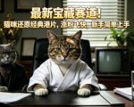 最新宝藏赛道！猫咪还原经典港片，涨粉飞快，新手简单上手