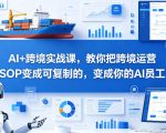 AI+跨境实战课，教你把跨境运营S0变成可复制的，变成你的AI员工