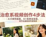 治愈系视频创作4步法｜从文案到画面，AI+剪映全实操，新手也能精准传递情感