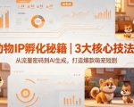 动物IP孵化秘籍｜3大核心技法，从流量密码到AI生成，打造爆款萌宠短剧
