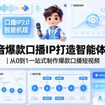 抖音爆款口播IP打造智能体2.0｜从0到1一站式制作爆款口播短视频