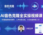 AI音色克隆全实操视频课｜零基础保姆式教学，人声仿真合成，小白也能快速上手