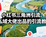小红书三角洲引流，某私域大佬出品的引流教学