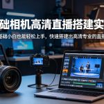 零基础相机高清直播间搭建实战课，小白也能轻松上手，快速搭建出高清专业的直播间