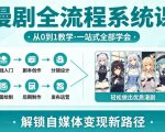 漫剧全流程系统课，从0到1教学，一站式全部学会，轻松做出优质漫剧，解锁自媒体变现新路径