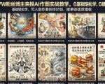 抖音17W粉丝博主亲授AI作图实战教学，0基础轻松学，可入创作者伙伴计划，接单收徒双增收
