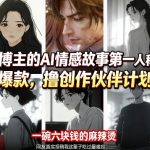 抖音某博主的AI情感故事第一人称解说视频教学，条条爆款，撸创作伙伴计划收益