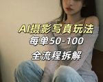 AI写真摄影接单玩法，一个免费的工具搞定，效果惊艳，单价50-100一套