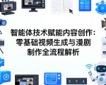 AI智能体技术赋能内容创作：零基础视频生成与漫剧制作全流程解析