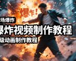 AI场景爆炸视频制作教程，利用人物实拍视频制作出高级的动画特效