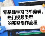 零基础学习书单剪辑，热门视频类型的完整制作流程（更新2026）