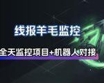 线报羊毛监控_自动挂机监控+群机器人通知
