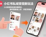 小红书私域变现新玩法，小众赛道售卖朋友圈素材，操作简单易上手，手把手教你