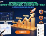 亚马逊卖家运营与利润提升课程，让你的每个SKU都成为爆款，让你的亚马逊利润一路飙升（更新12月）