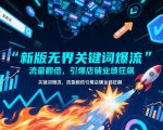 新版无界关键词爆流，流量翻倍，引爆店铺业绩狂飙