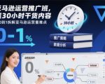 亚马逊运营推广班，超30小时干货内容，从0到1拆解亚马逊运营重难点