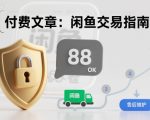 付费文章：闲鱼交易指南，怎么才能降低被坑被马扁的概率