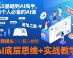 从0基础到AI高手，每个人必备的AI课，AI底层思维+实战教学
