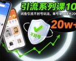 引流系列课10：闲鱼引流不封号玩法，单号单日曝光20w+