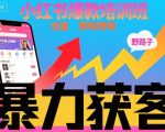 小红书爆款培训班，小红书获客野路子流量打法，暴力持续获客