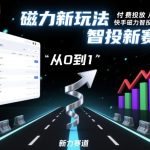 ⁤‍⁤⁢​⁤‬⁤‌​⁢⁣‍‬⁤⁣‬​​⁤‬⁣‬⁤‬‍‍​⁢​‬⁡⁢⁣⁢​‍​⁤‬‬‌⁣付费投放从0到1之快手磁力智投投放实操，磁力新玩法，智投新赛道