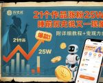 21个作品涨粉25W，睡前历史说又一现象级AI内容大爆款来啦，附详细教程+变现方向