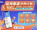抖音蓝海赛道，轻松过伙伴计划，视频制作简单，万次播放收益在5-100米，稳定收益
